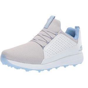 Skechers Ultra Flight Womens Max Mojo Spikeless Golf Shoe Gray/Blue 10 C/D